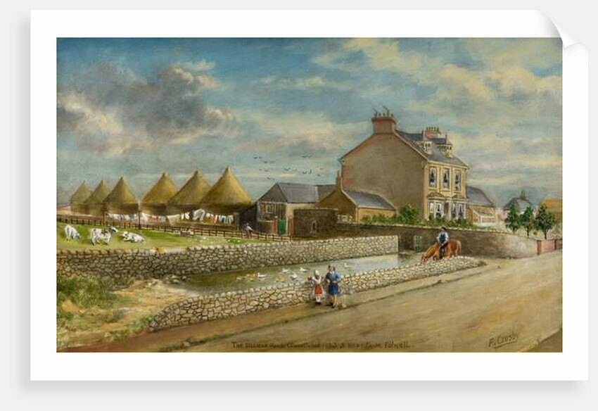 The Village Pond and West Farm, Fulwell by Frederick Gordon Crosby