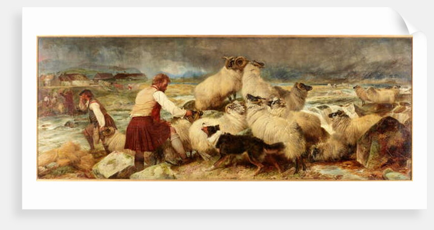 A Spate in Glen Spean, Inverness by Richard Ansdell