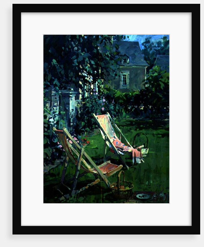 Deck Chairs at Coudray, 1998 by Susan Ryder
