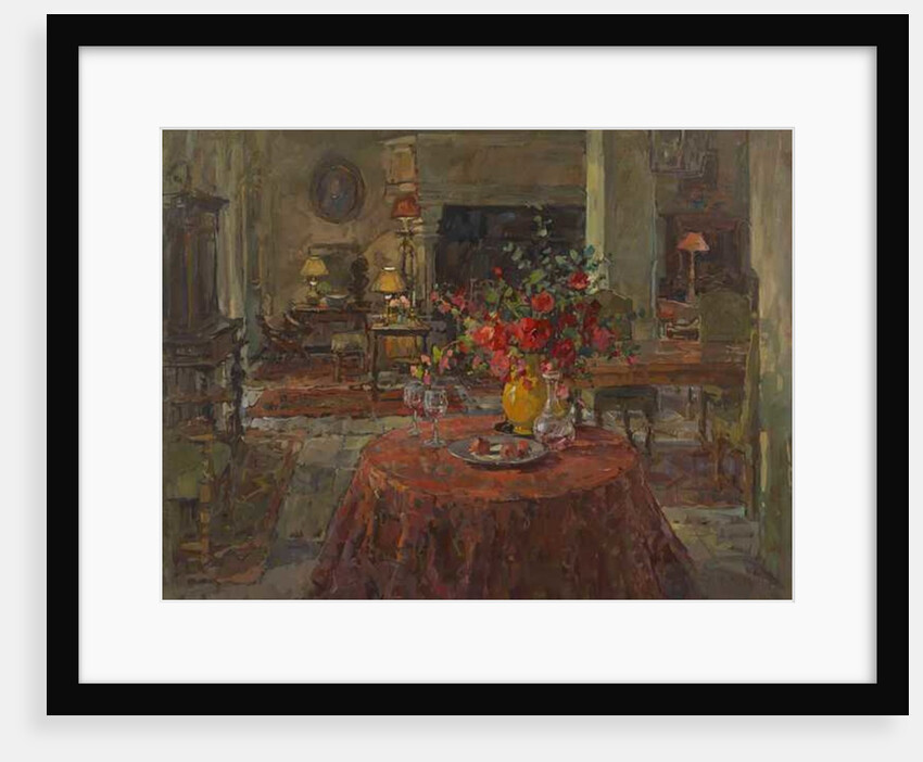 Grand Salon with Red Roses by Susan Ryder