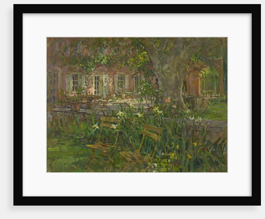 Provence Terrace with Iris by Susan Ryder