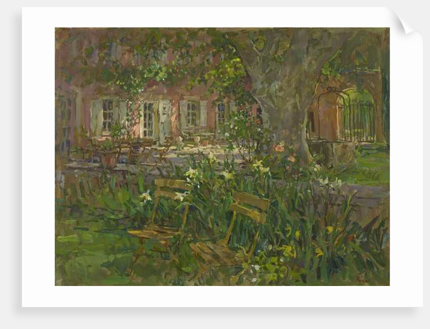 Provence Terrace with Iris by Susan Ryder