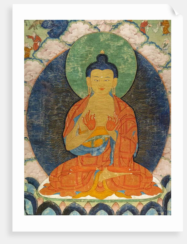 Buddha and three Jakata by School Tibetan