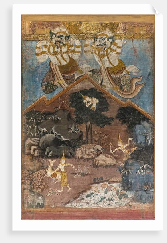 Sama Jataka. Thailand. End of the 18th beginning 19th century. Paint by Thai School