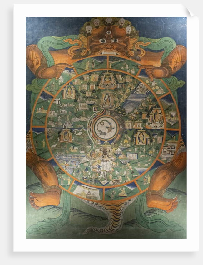 The Wheel of Life. Tibet. End of the 19th century. by School Tibetan