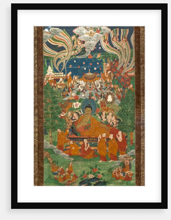 Skayamuni entering the nirvana by School Tibetan