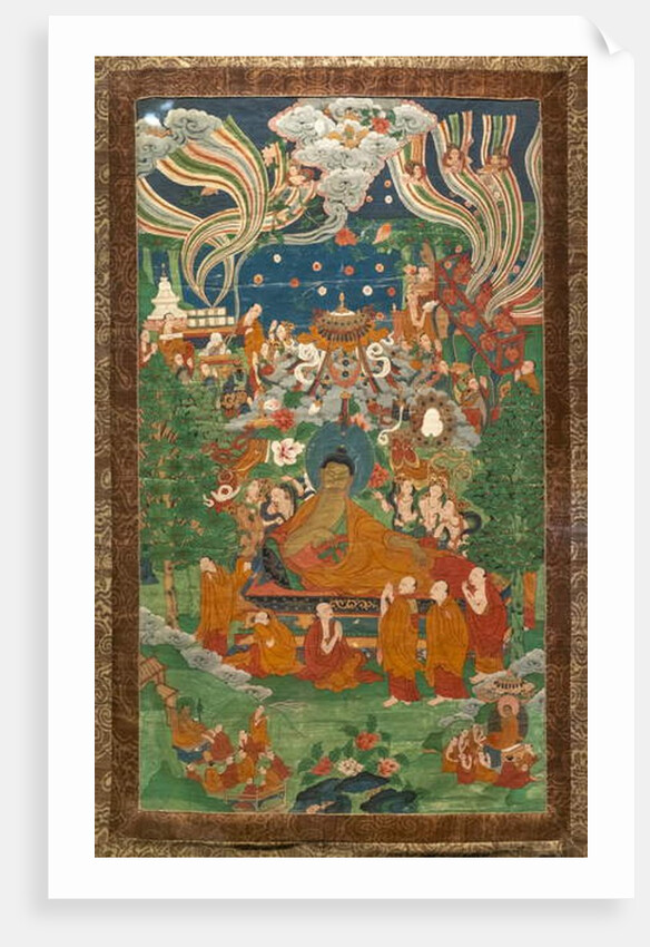 Skayamuni entering the nirvana by School Tibetan