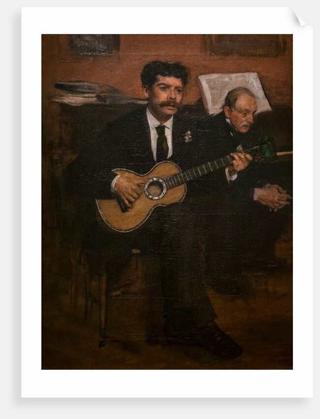 Lorenzo Pagans and Augustus De Gas. Around 1871-72 by Edgar Degas