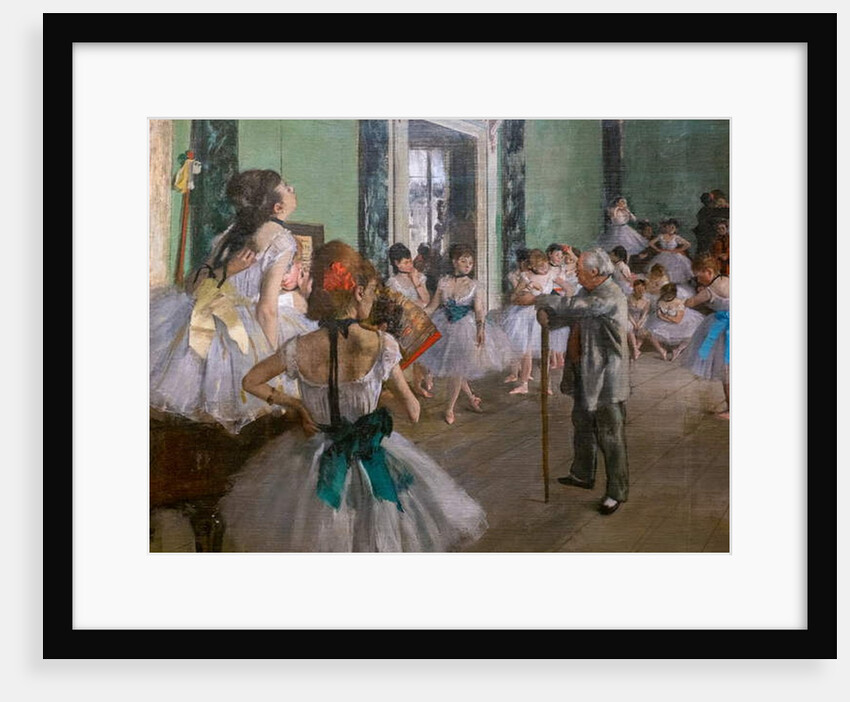The dance class. Begins in 1873, ends in 1875-1876 by Edgar Degas