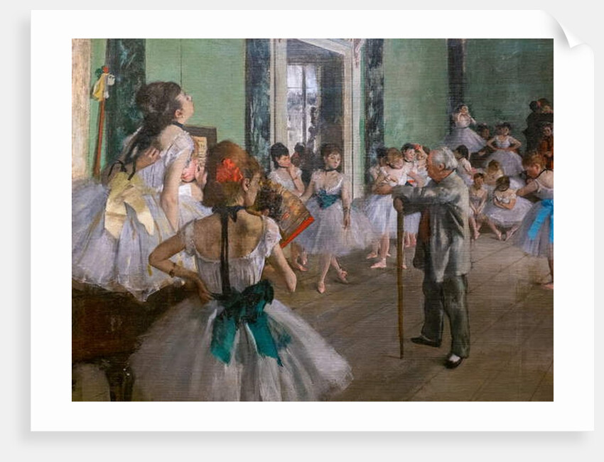The dance class. Begins in 1873, ends in 1875-1876 by Edgar Degas