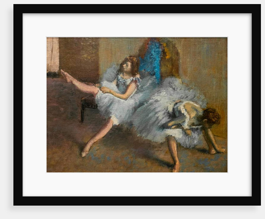 Before the Ballet, detail, 1890-92 by Edgar Degas