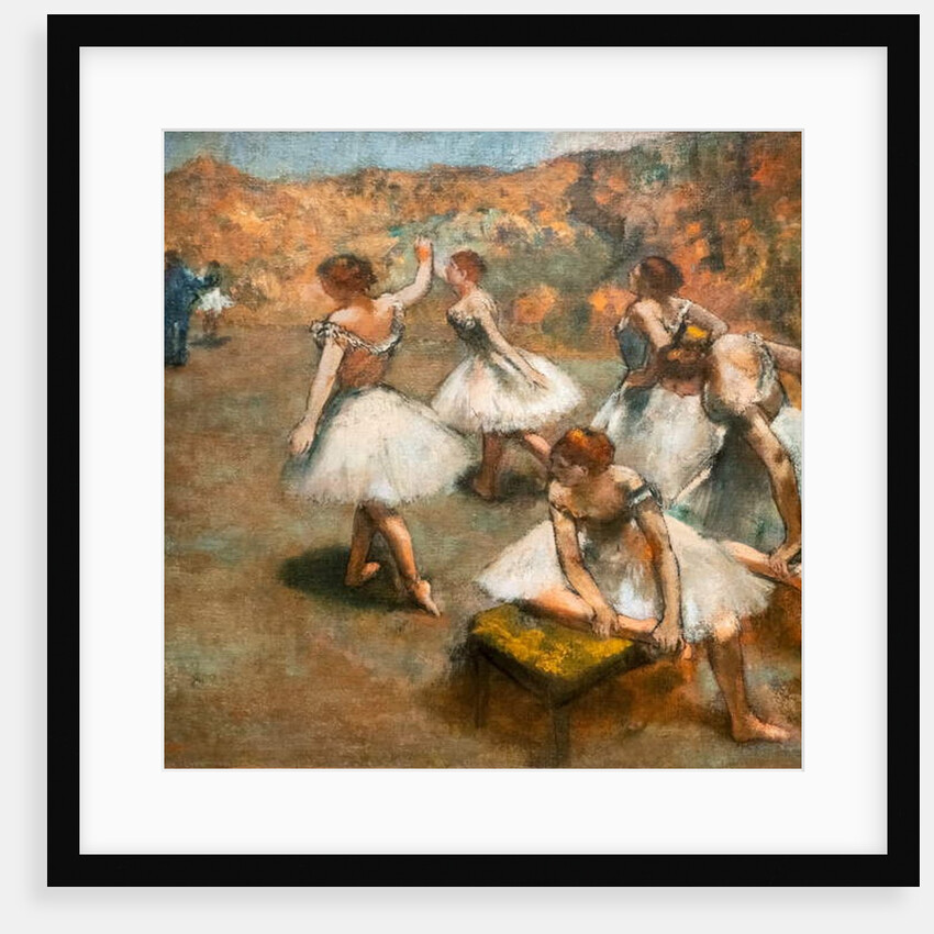 Dancers on the stage by Edgar Degas