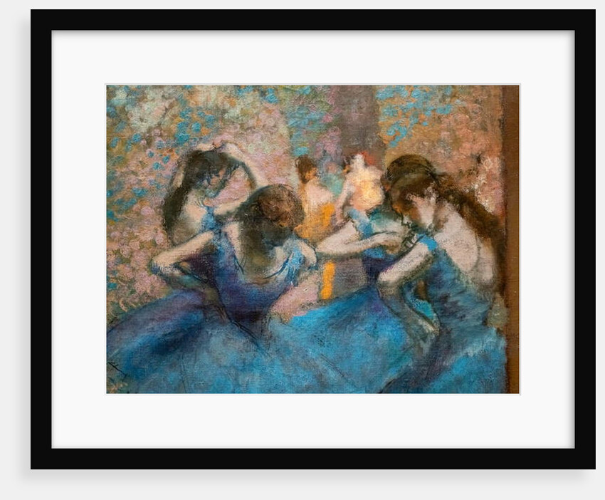 Blue dancers. Around 1893-96 by Edgar Degas