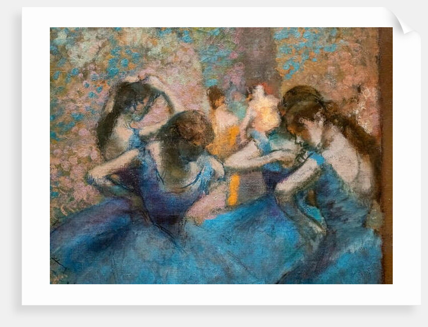 Blue dancers. Around 1893-96 by Edgar Degas