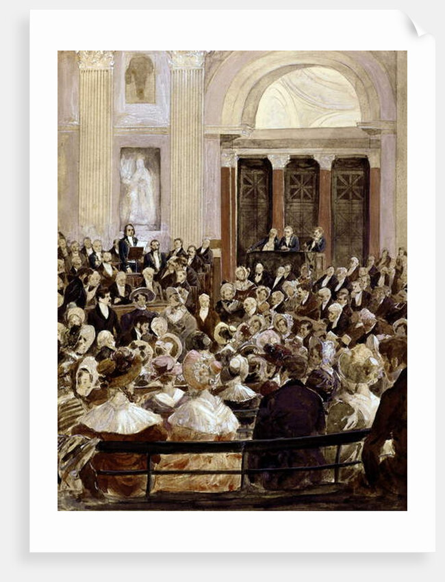 Reception of Victor Hugo at the Academie Francaise, Paris, 3rd June 1841 by Hermann Vogel