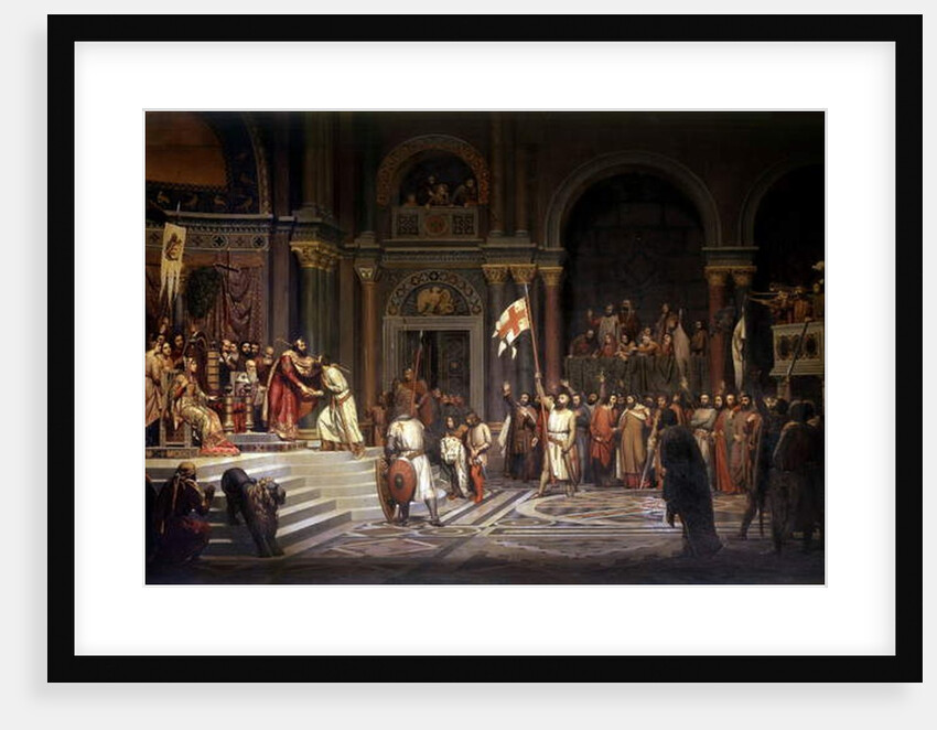 Godfrey of Bouillon received by Alexis Comnene, Emperor of Constantinople, in 1097 by Alexandre-Jean-Baptiste Hesse