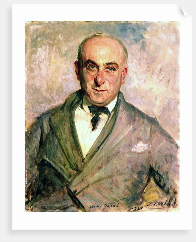 Max Jacob, 1921 by Jacques-Emile Blanche