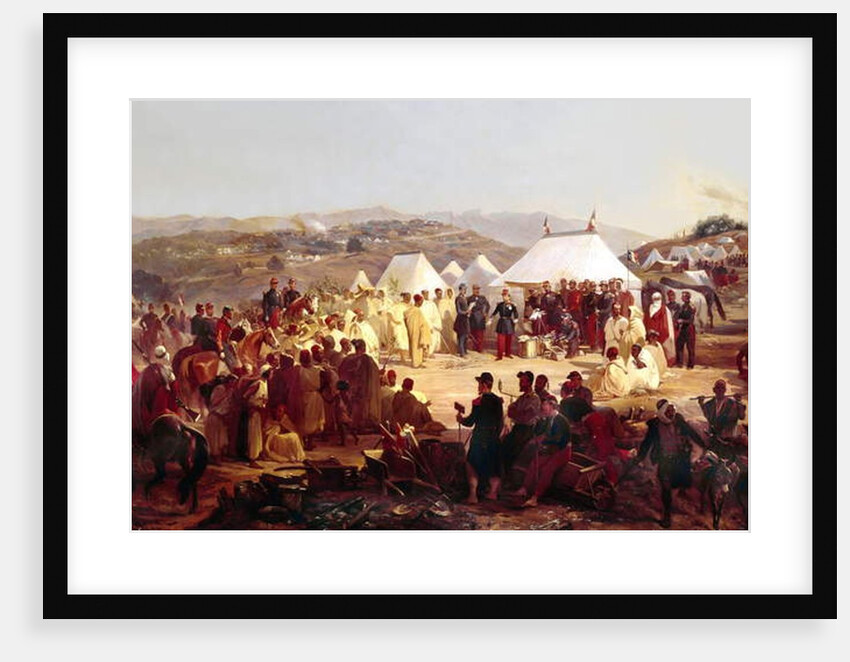Conquest of Algeria: surrender of the Beni Raten tribe from Kabylia to French Marshal Randon in 1854 by Alfred Charles Ferdinand Decaen