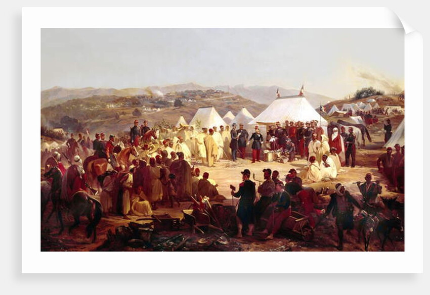 Conquest of Algeria: surrender of the Beni Raten tribe from Kabylia to French Marshal Randon in 1854 by Alfred Charles Ferdinand Decaen