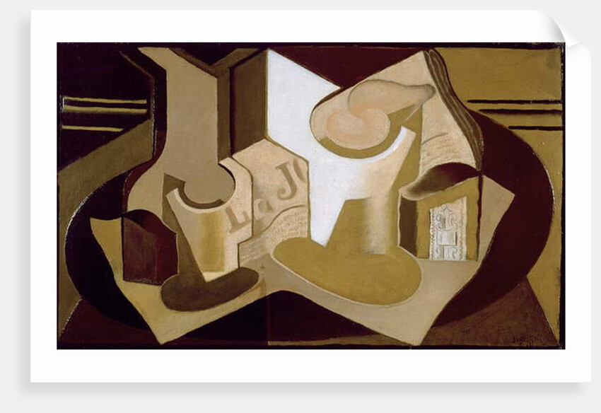 Still Life with Newspaper, 1921 by Juan Gris