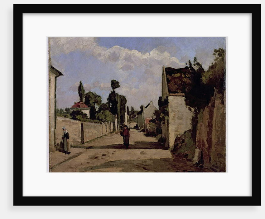Rue de l'Hermitage, Pontoise, c.1867 by Camille Pissarro