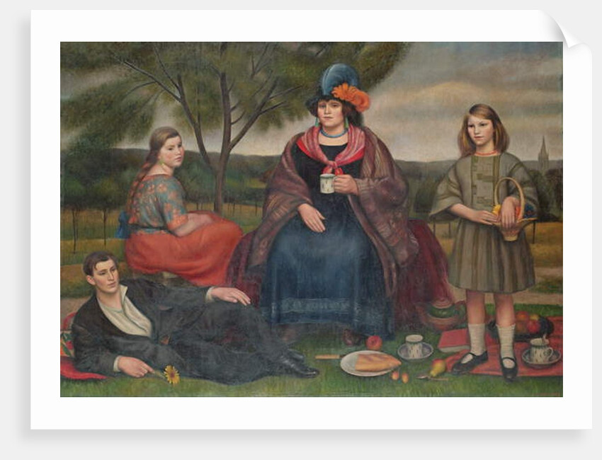 Coster Family on Hampstead Heath, 1924 by Mark Gertler