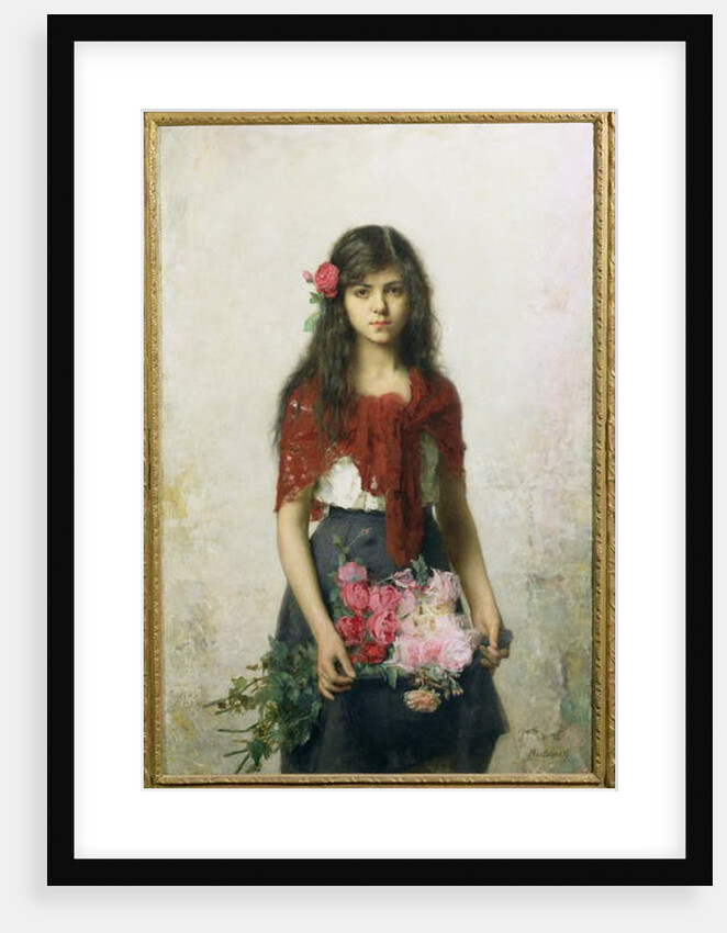 The Flower Seller by Alexei Alexevich Harlamoff