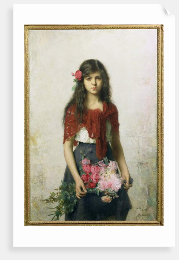 The Flower Seller by Alexei Alexevich Harlamoff