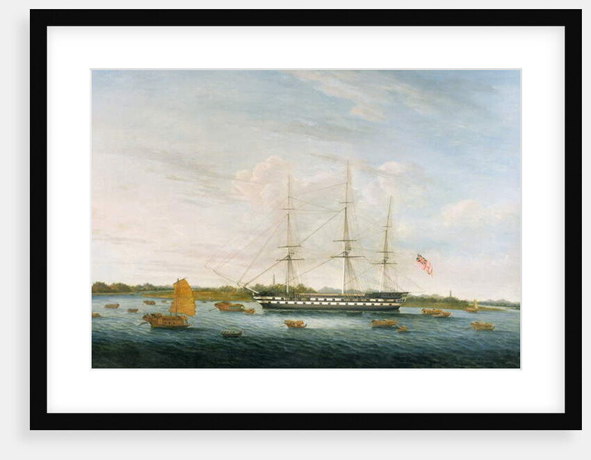 The Honourable East India Company's 'The Earl of Balcarras' at Canton, 1816 by School Chinese