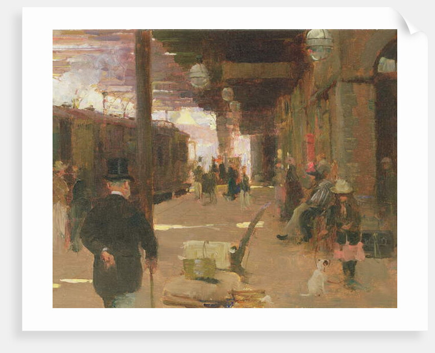 Hastings Railway Station by Walter Frederick Osborne