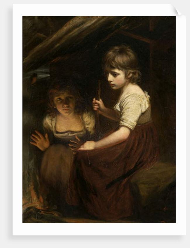 Cottage Girls by the Fireside by John Opie