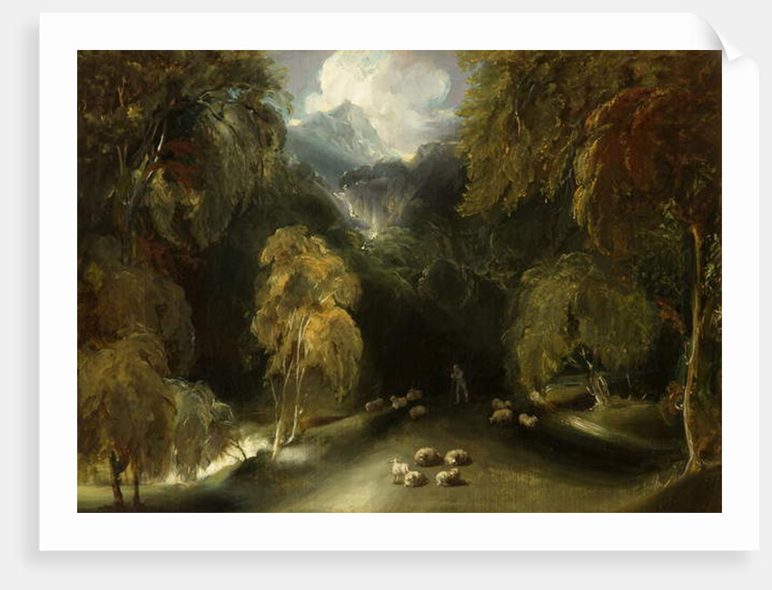 A View of Dovedale, Looking toward Thorpe Cloud by Thomas Lawrence