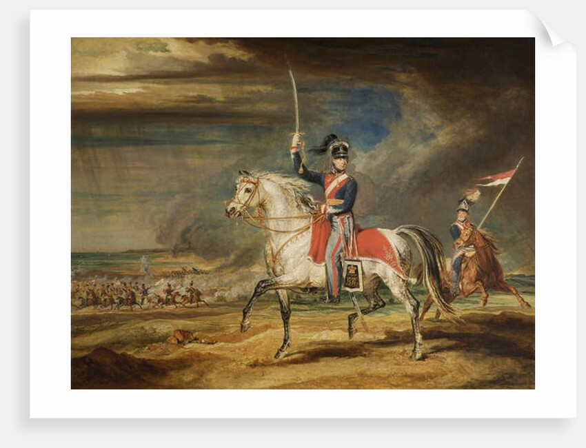 Sir John Leicester, Bt, Exercising His Regiment of Cheshire Yeomanry on the Sands at Liverpool, 1824 by James Ward