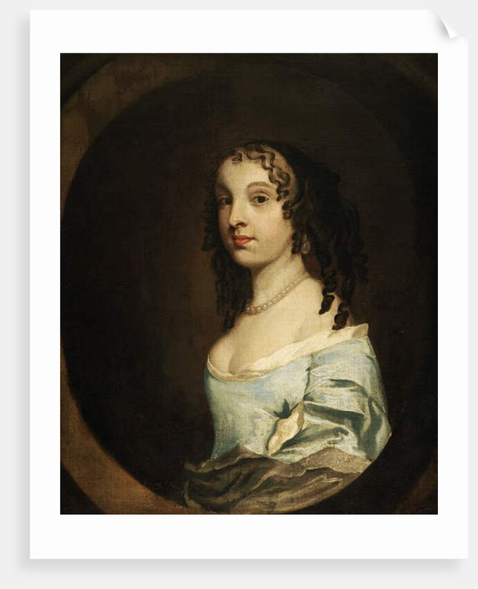 Portrait of a Lady in Blue by Peter (studio of) Lely