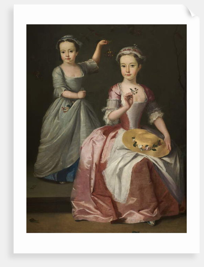 Meriel Legh and Dorothea Byrne, c.1750 by English School