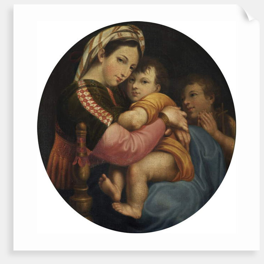 The 'Madonna della Sedia' by Raphael (after)