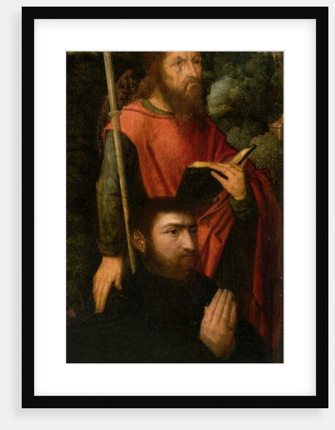A Male Saint with a Donor by Adriaen Ysenbrandt