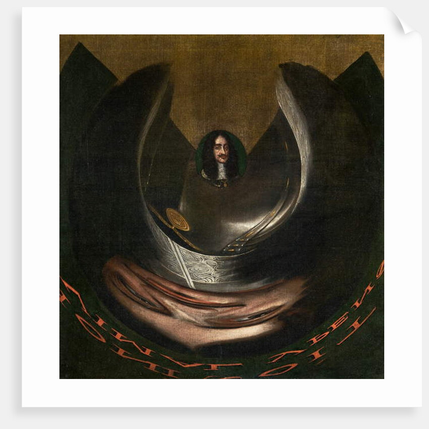 An Anamorphic Portrait of Charles II by English School