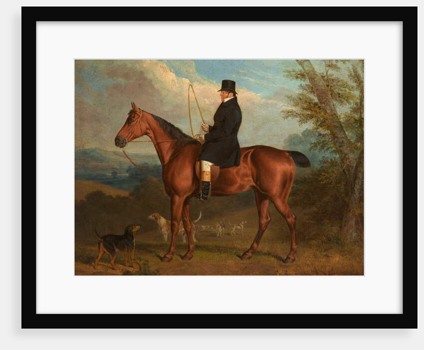 The Reverend W. Parker on a Bay Hunter with Hounds by Richard Dodd Widdas