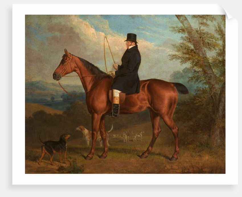 The Reverend W. Parker on a Bay Hunter with Hounds by Richard Dodd Widdas
