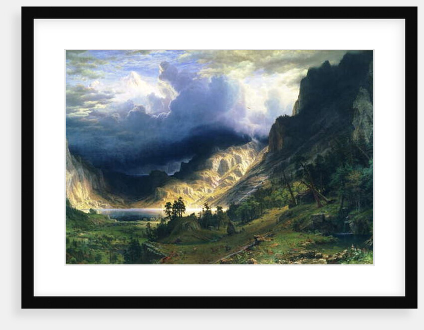 A Storm in the Rocky Mountains - Mt. Rosalie, 1866 by Albert Bierstadt