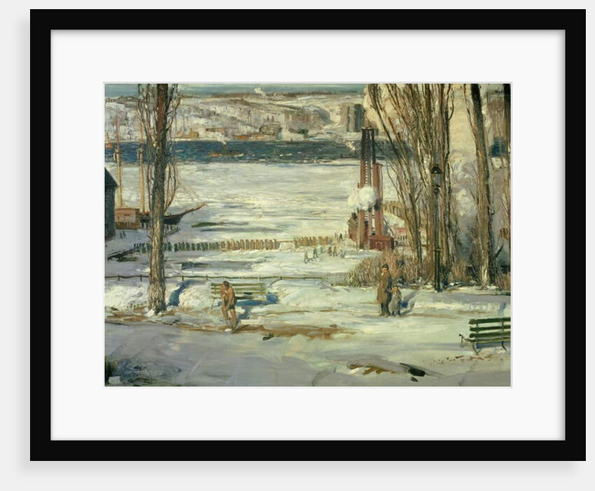 A Morning Snow - Hudson River, 1910 by George Wesley Bellows
