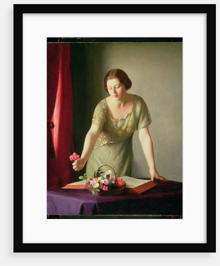 Girl Arranging Flowers, 1922 by William McGregor Paxton