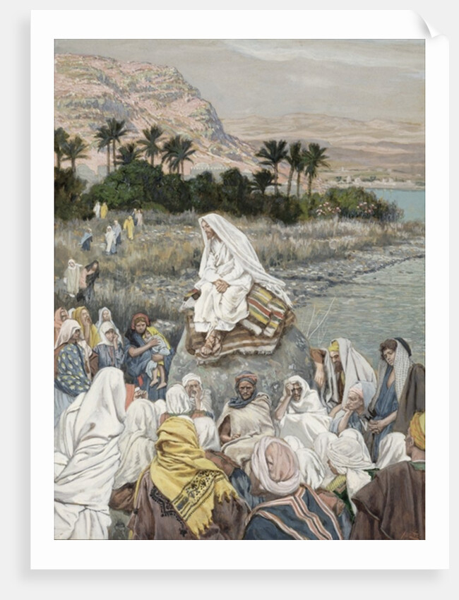 Jesus Preaching by the Seashore, c.1886-96 by James Jacques Joseph Tissot