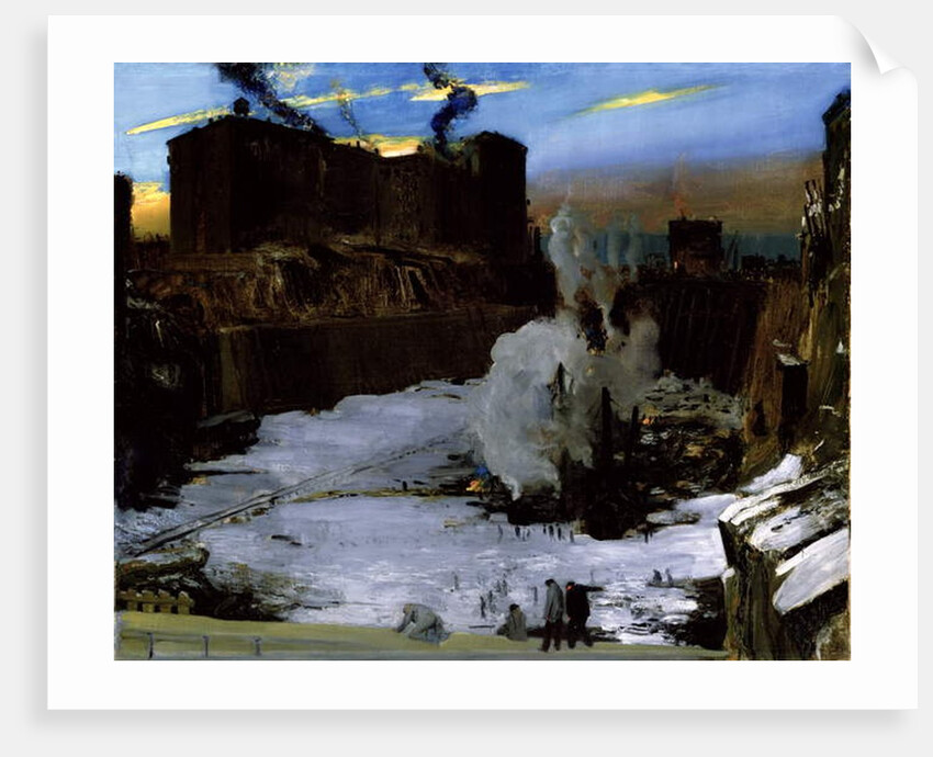 Pennsylvania Station Excavation, 1909 by George Wesley Bellows