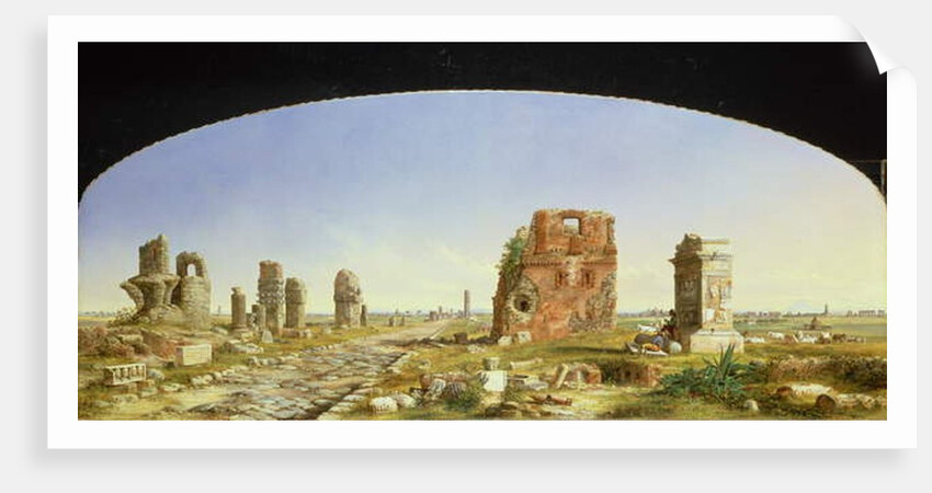 The Appian Way, 1869 by John Linton Chapman