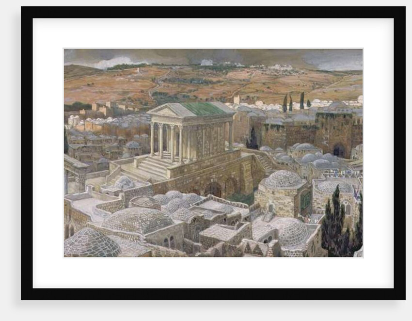 The Pagan Temple Built by Hadrian on the Site of Calvary by James Jacques Joseph Tissot