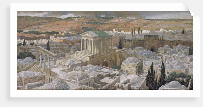The Pagan Temple Built by Hadrian on the Site of Calvary by James Jacques Joseph Tissot