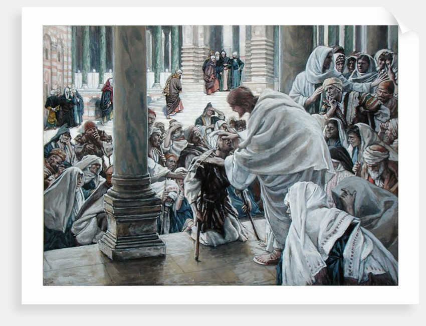 The Healing of the Lame in the Temple by James Jacques Joseph Tissot