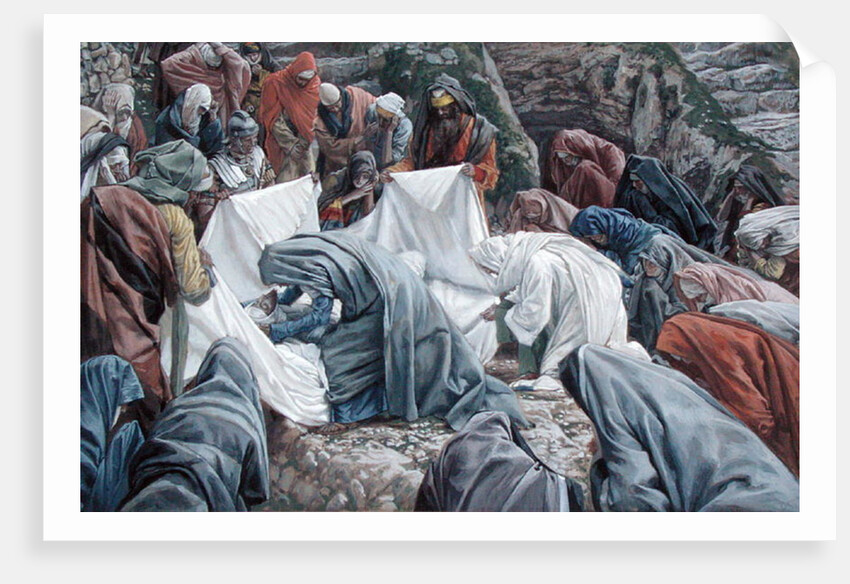 The Holy Virgin Kisses the Face of Christ before it is Wrapped in the Winding Sheet by James Jacques Joseph Tissot